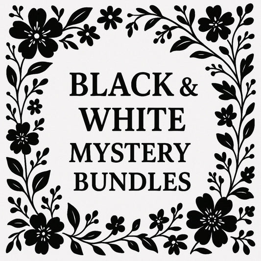 Large Size Black and White Mystery Bundle - 7 Items