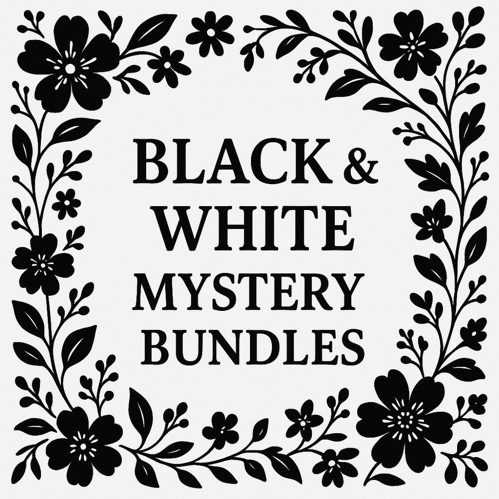 Medium Size Black/White Colours Theme Mystery Box - Approx. $94+ value - 6 items