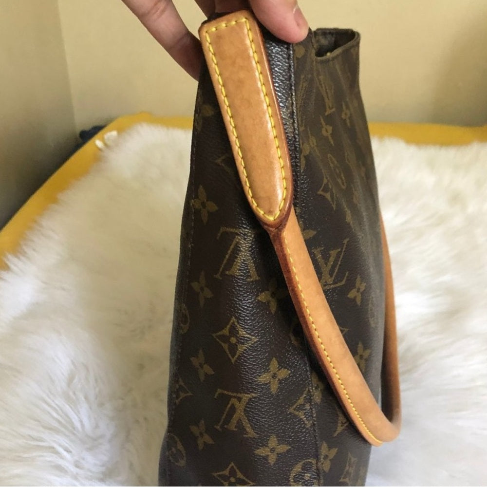 Louis Vuitton Brown and Tan Monogram Tote