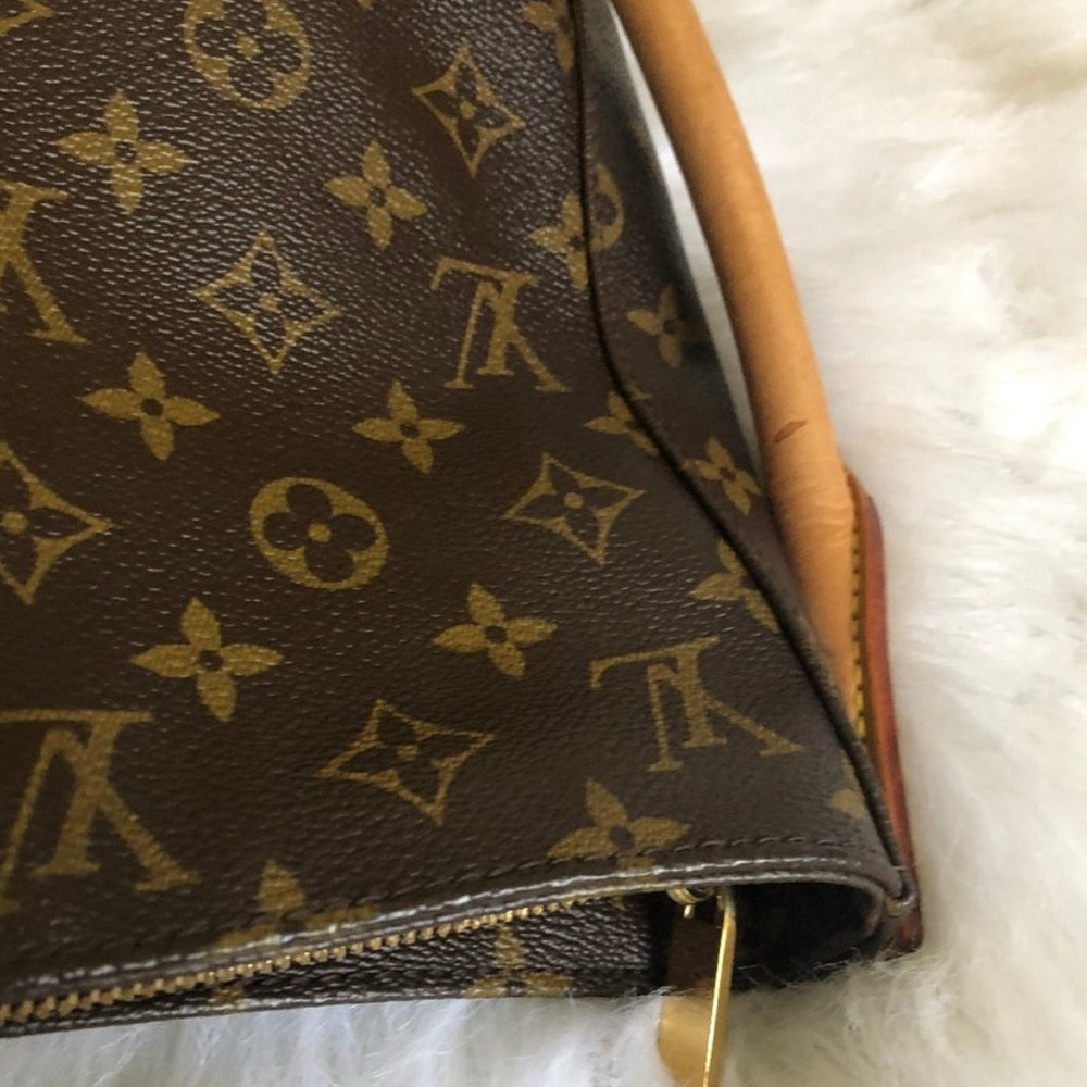 Louis Vuitton Brown and Tan Monogram Tote