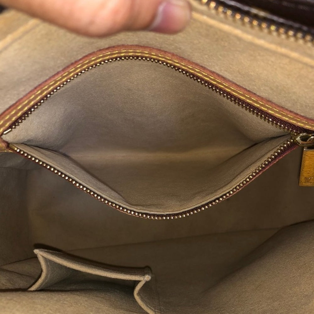 Louis Vuitton Brown and Tan Monogram Tote