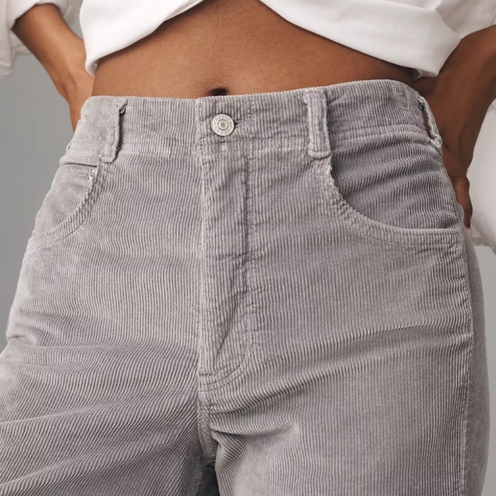 The Adi Mid-Rise Relaxed Flare Jeans by Pilcro: Corduroy Edition Size 27 NWT