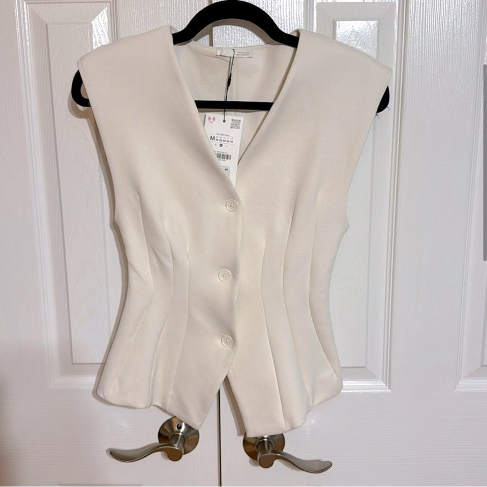 NWT - ZARA Interlock Knit Vest Top | Medium