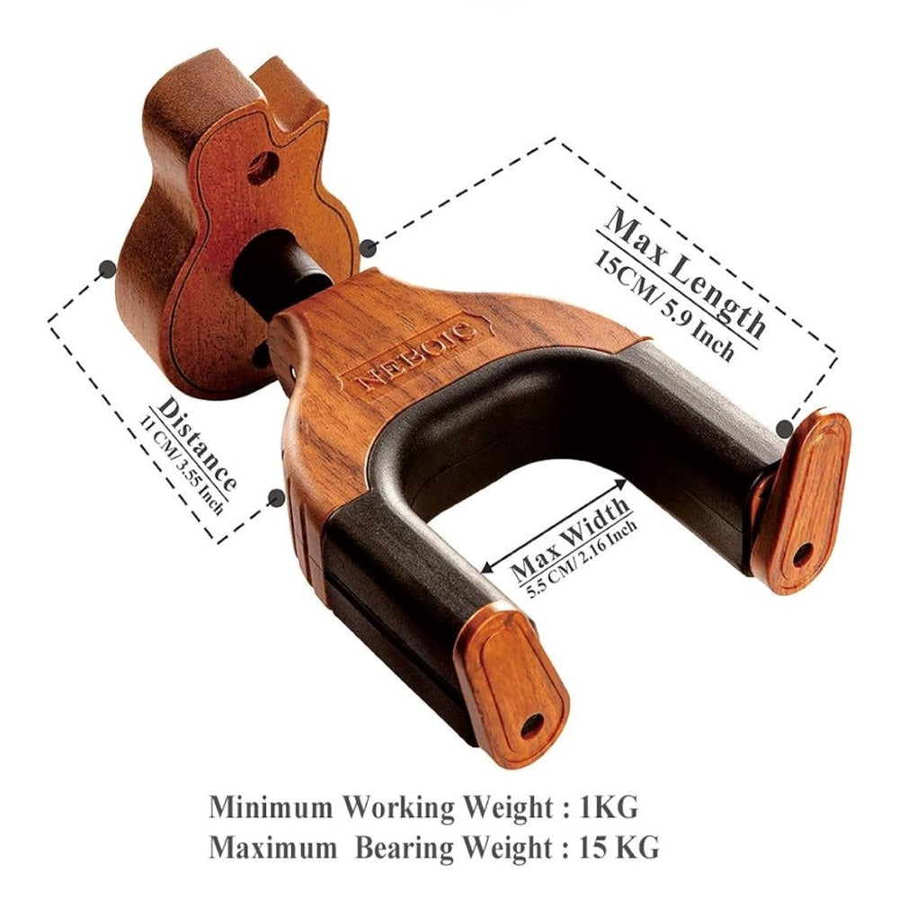EGO Tan and Black Guitar Wall Mount