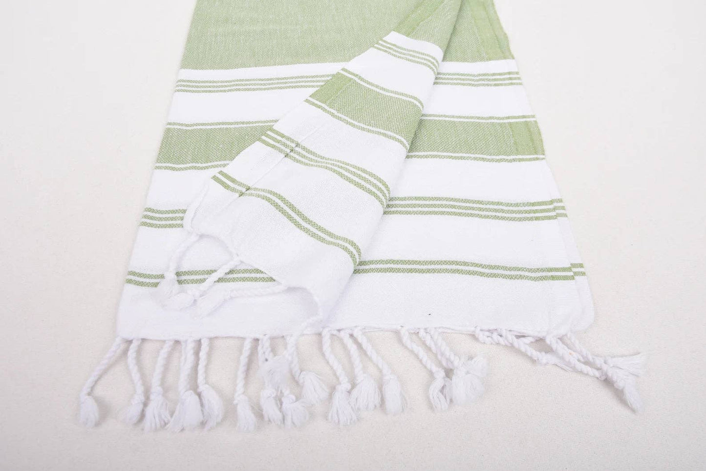 Green Stripe Turkish Towel