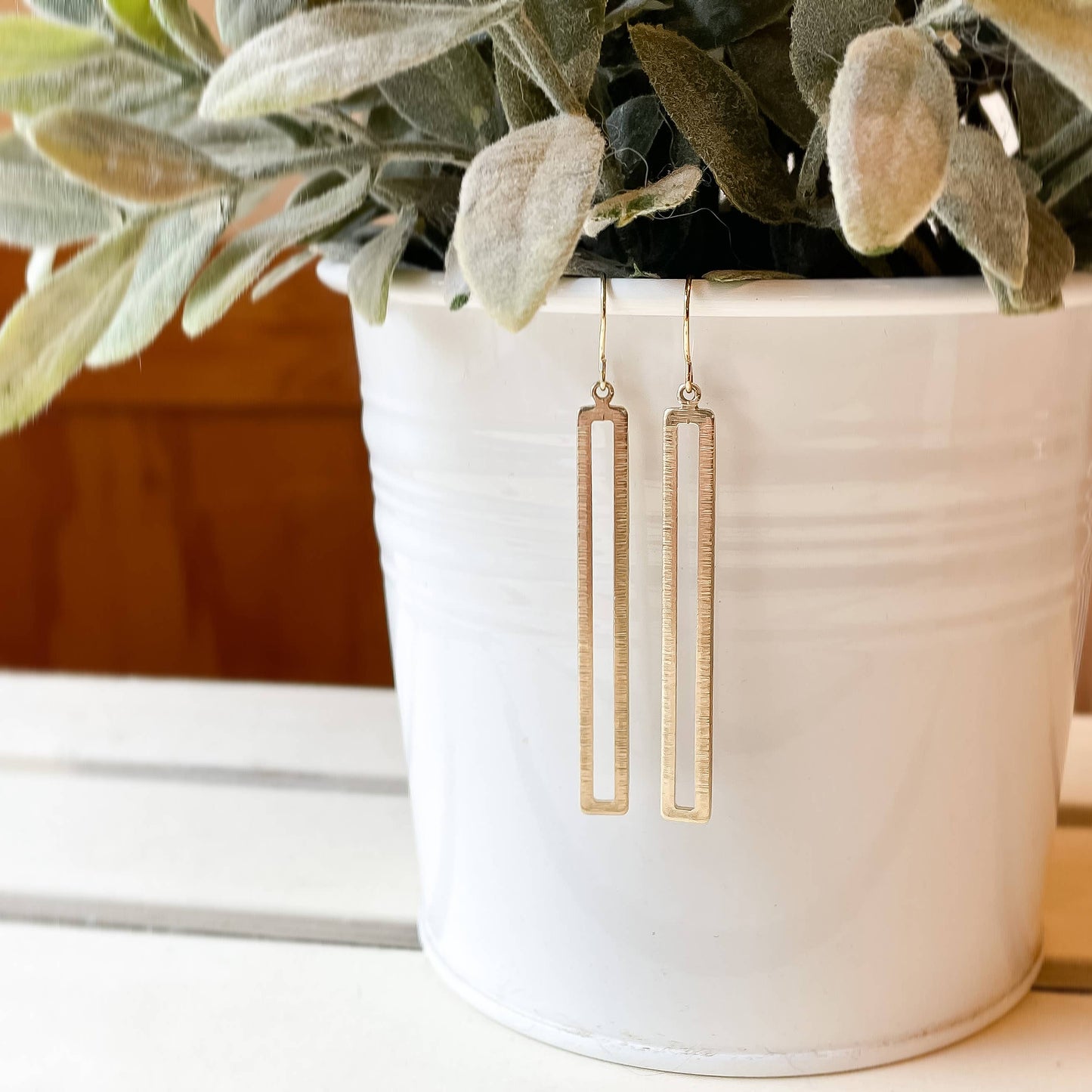 Basic Rectangle Bar Earring