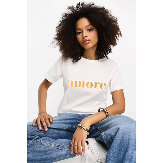 AMORE GRAPHIC FOIL GRAPHIC WOMEN GRAPHIC TEE